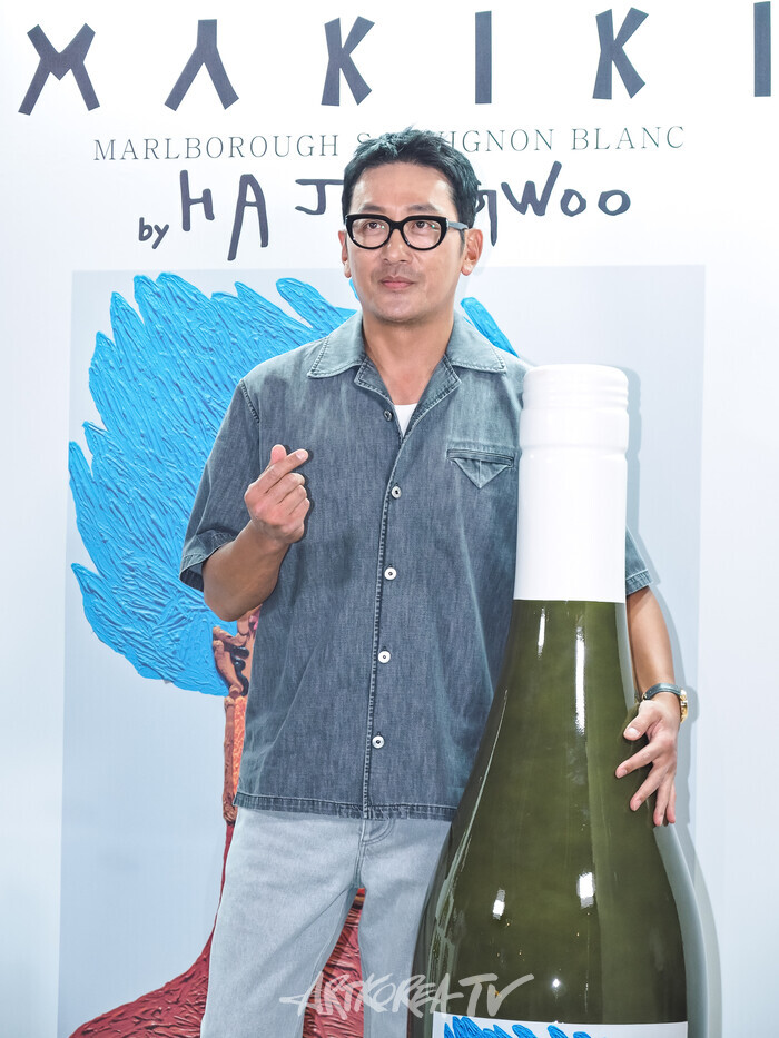 하정우X세븐일레븐 '마키키 쇼비뇽블랑' 론칭 행사. 2025.07.31 사진 ⓒ아트코리아방송 이용선 기자​