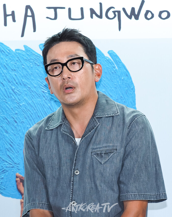 하정우X세븐일레븐 '마키키 쇼비뇽블랑' 론칭 행사. 2025.07.31 사진 ⓒ아트코리아방송 이용선 기자​