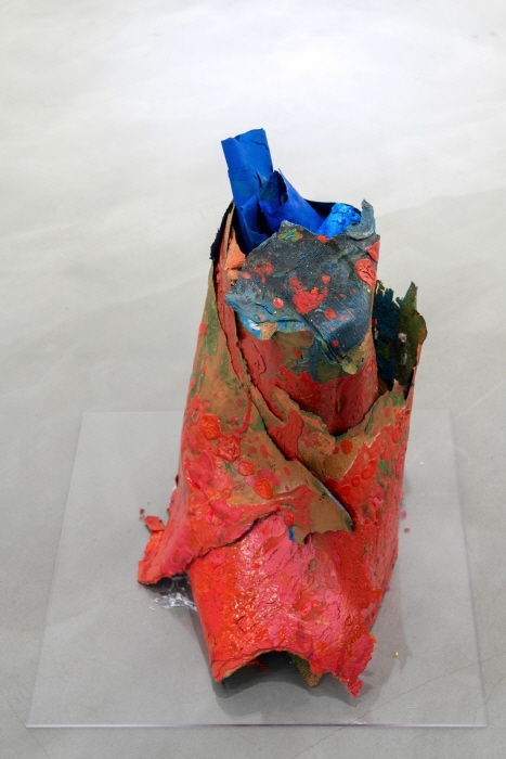 '시간이 권기자에게 선물한 최고의 훈장, 물감덩어리' -사진제공 김종근 미술평론가