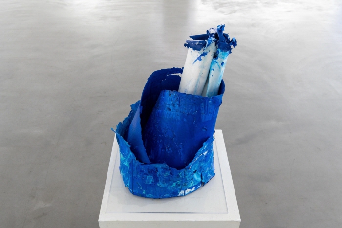 '시간이 권기자에게 선물한 최고의 훈장, 물감덩어리' -사진제공 김종근 미술평론가