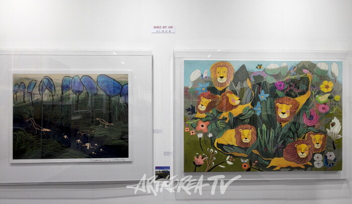 제15회 뱅크아트페어, 세계아트페어협회 백선희 작가 부스전-사진촬영 김한정 기자