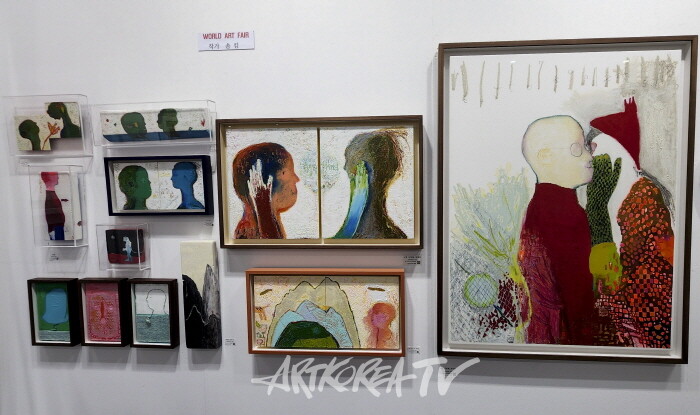 제15회 뱅크아트페어, 세계아트페어협회 솜킴 작가 부스전-사진촬영 김한정 기자