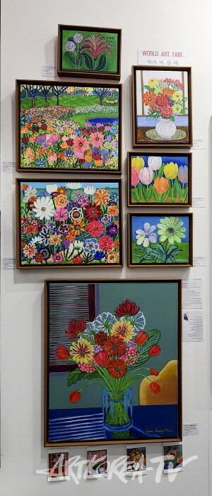 제15회 뱅크아트페어, 세계아트페어협회 이상미 작가 부스전-사진촬영 김한정 기자