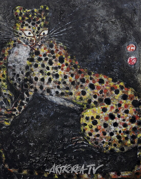 강정희-표범 #Female Oil on Canvas 50호 2017-사진 김한정 기자