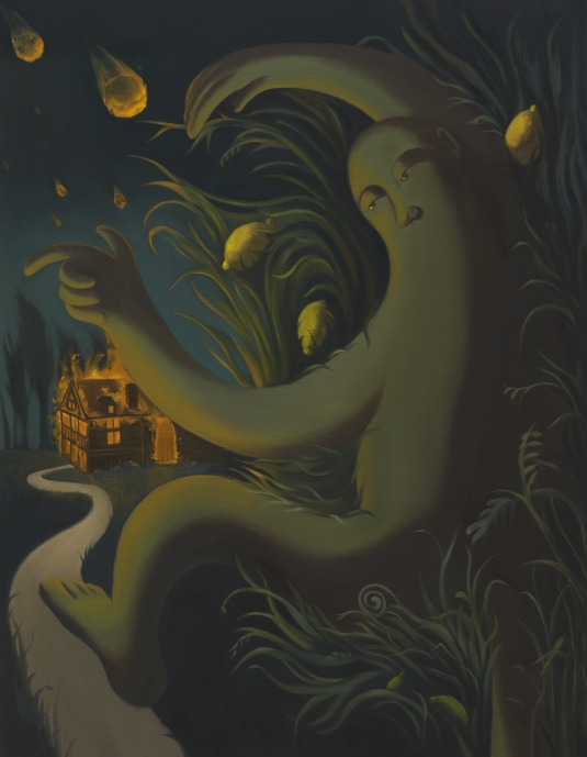 When life gives you lemons, you dance with those lemons, Oil on linen, 145.5x112.1cm, 2025-사진제공 갤러리 루안앤코