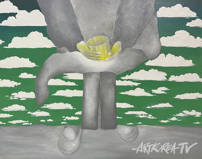 초록녁, oil on canvas, 90.9x72.7cm, 2025