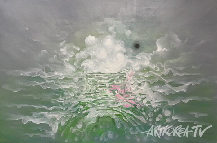 초록녁, oil on canvas, 145.5x97.0cm, 2025