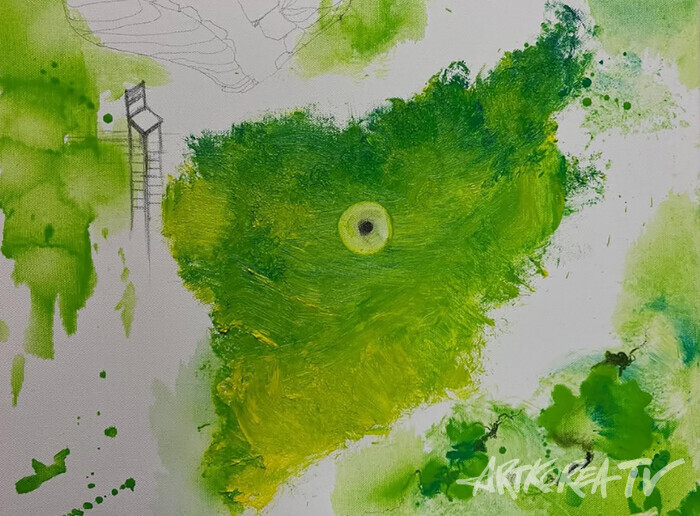 초록녁, oil on canvas, 2025