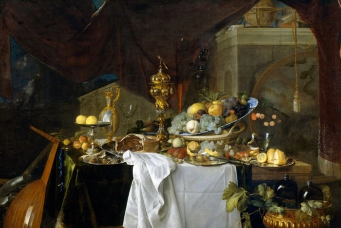 Jan Davidsz de Heem, 디저트가 있는 정물 (1640). 사진 제공-DeAgostini-Getty Images)-파리, 루브르 박물관
