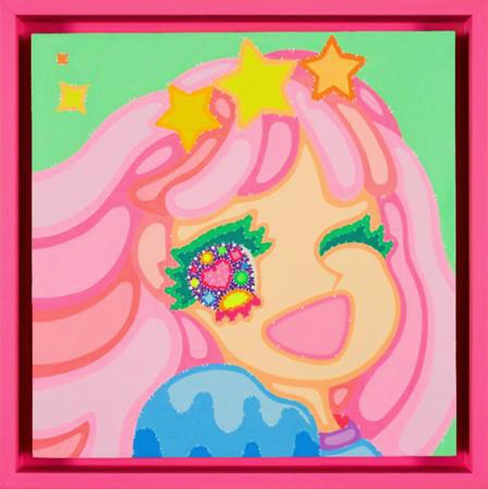 이사라, Wonderland, Acrylic on wood, 32 x 32cm, 2025-2-사진제공 그랜드 하얏트 서울 LL층 더 트리니티 갤러리