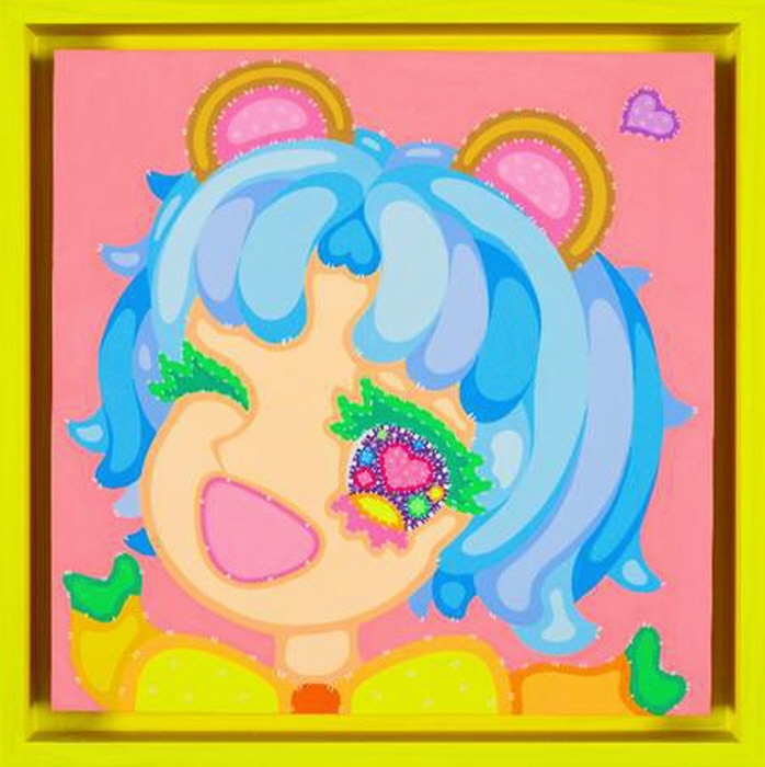 이사라, Wonderland, Acrylic on wood, 32 x 32cm, 2025-3-사진제공 그랜드 하얏트 서울 LL층 더 트리니티 갤러리