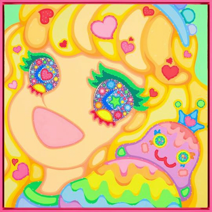 이사라, Wonderland, Acrylic on wood, 99 x 99cm, 2024-사진제공 그랜드 하얏트 서울 LL층 더 트리니티 갤러리