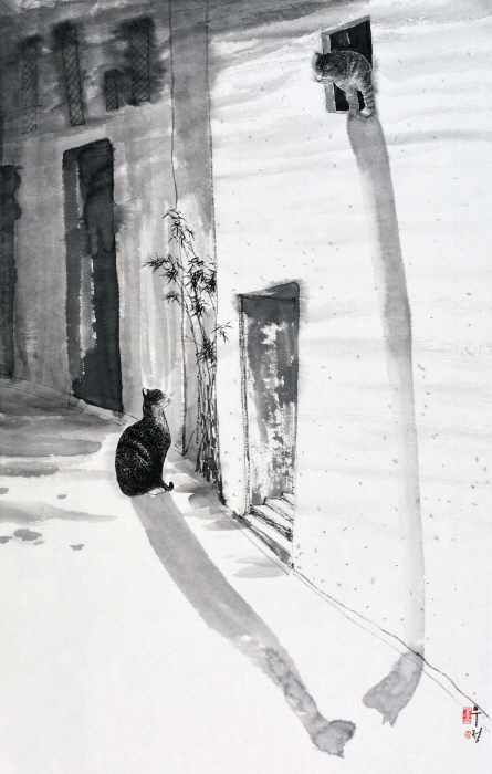 거침없는 붓질의 힘, 그 수묵과 담채의 언어- 정응균 -사진제공 김종근 미술평론가