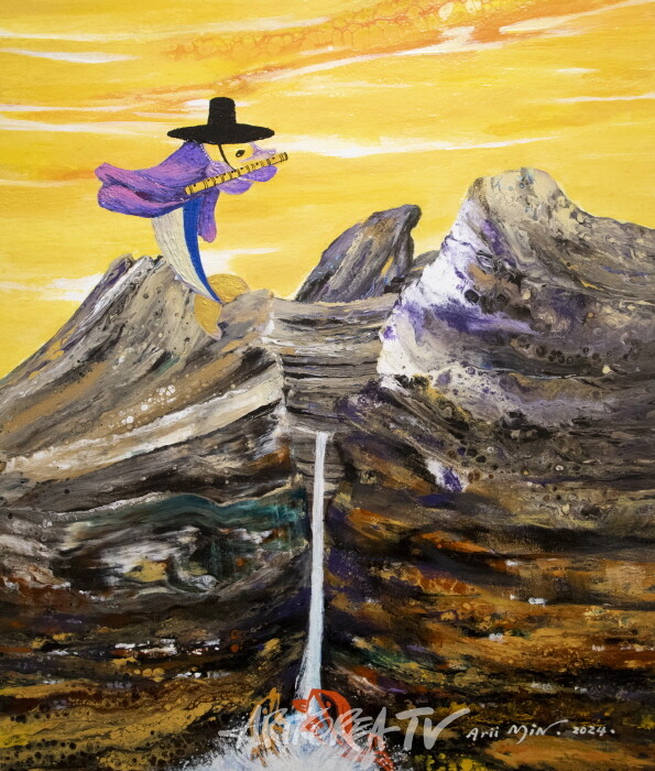 민경숙 Arii's Journey 60.6×72.7cm acrylic on canvas-사진촬영 김한정 기자