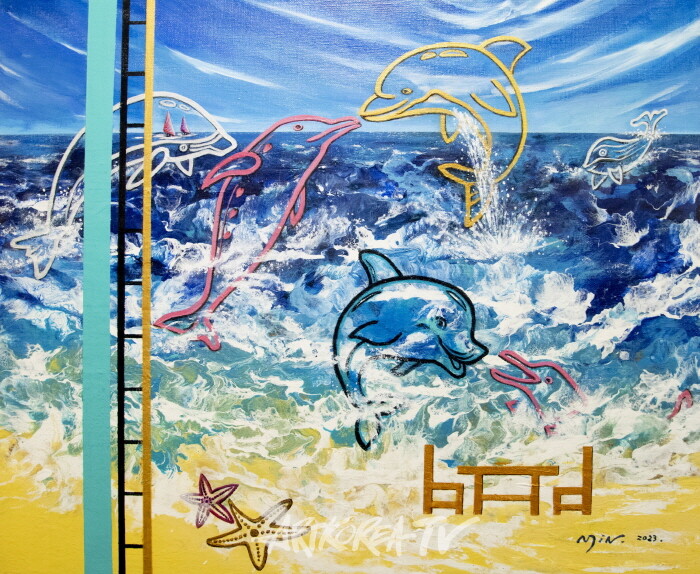 민경숙 Arii's 사랑의 찬미3 72.7×60.6cm acrylic on canvas-사진촬영 김한정 기자