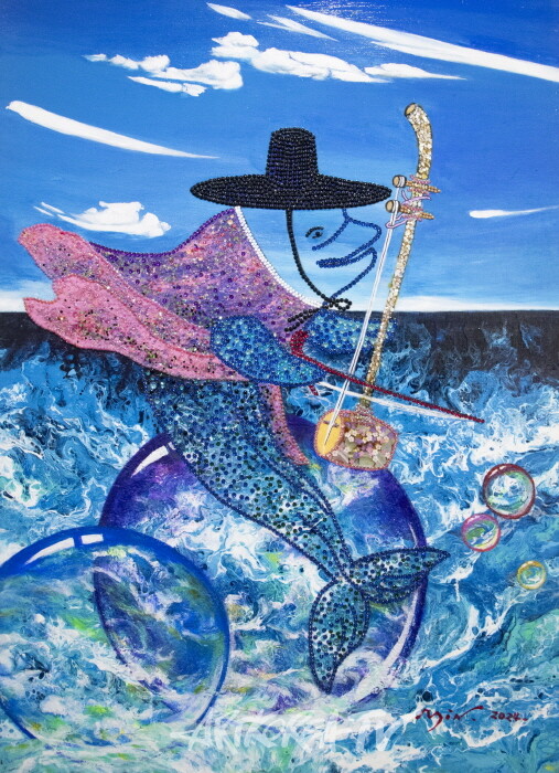 민경숙 Arii's 사랑의 찬미16. 60.6×72.7cm mixed media on canvas-사진촬영 김한정 기자