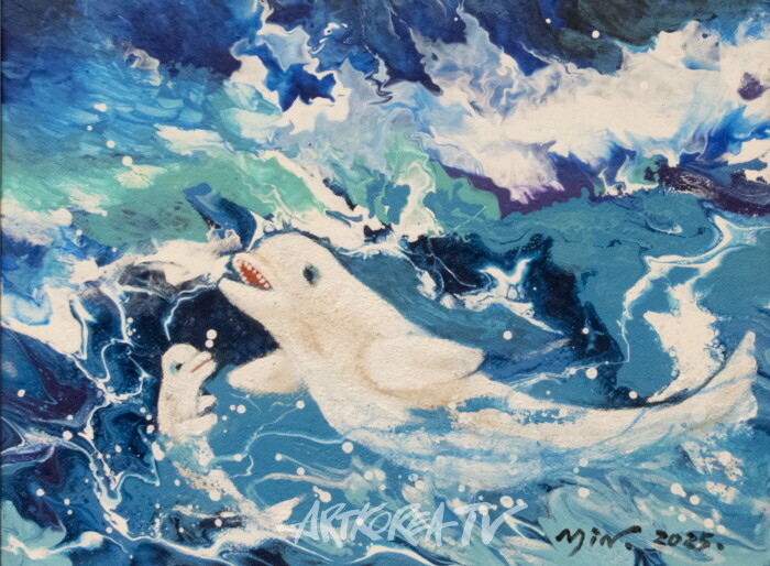 민경숙 Sing of Love16. 27.3×22.0cm acrylic on canvas-사진촬영 김한정 기자