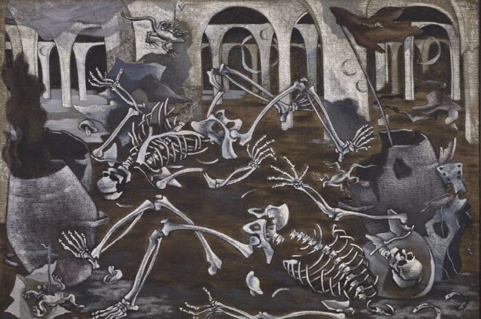 마루자 말로(Maruja Mallo), Antro de Fósiles(화석굴), 1930년. 사진-© Maruja Mallo, VEGAP, Santander, 2024.