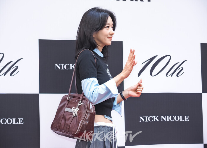 닉앤니콜 론칭 10주년 기념 포토월 행사(서예지) 2025.08.22 사진 ⓒ아트코리아방송 이용선 기자​