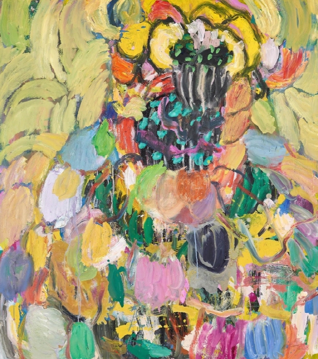 Misheck Masamvu, Knuckle Bones, 2018, Oil on Canvas, 149.1 x 132.08 cm(사진제공 세르주 티로쉬 컨템포러리)