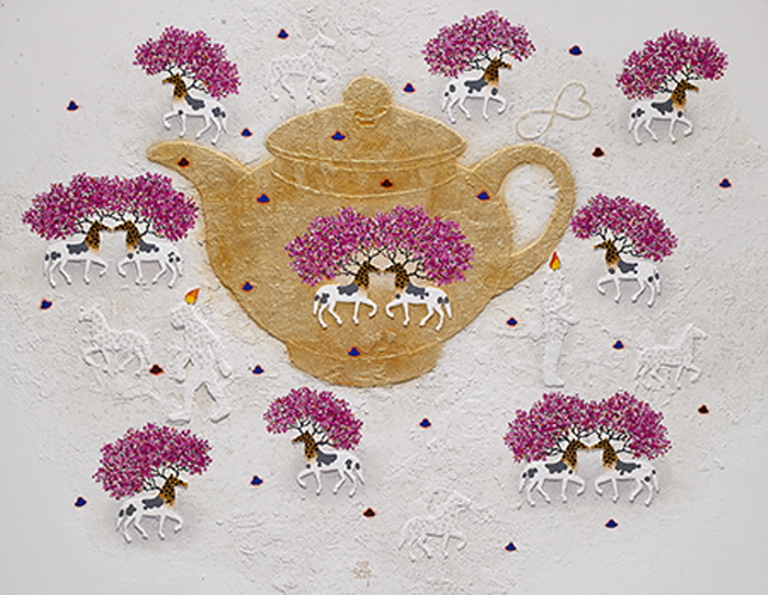 cosmos-고고학적 기상도, 100F(162.2x130.3cm), Acylic on canvas, 2025-사진제공 임근우 작가