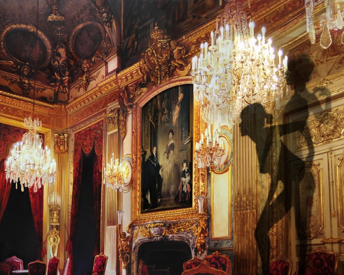 배준성, The Costume of Painter – Shadow of Museum Ka, J.S.Sargent family jk, Lenticular and Oil on Canvas, 181.8 x 227.3cm, 2014-사진제공 더 트리니티 갤러리