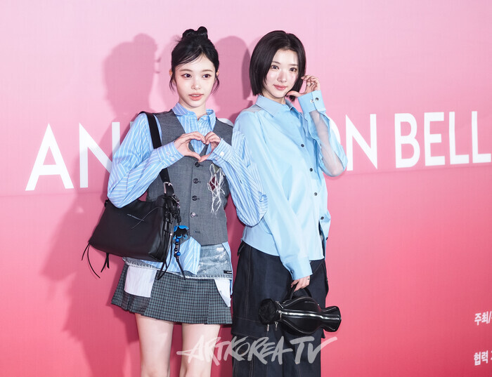 2026 S/S 서울패션위크 앤더슨벨 오프닝쇼 포토월 행사(하츠투하츠 이안, 지우) 2025.09.01 사진 ⓒ아트코리아방송 이용선 기자​
