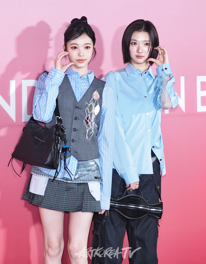 2026 S/S 서울패션위크 앤더슨벨 오프닝쇼 포토월 행사(하츠투하츠 이안, 지우) 2025.09.01 사진 ⓒ아트코리아방송 이용선 기자​