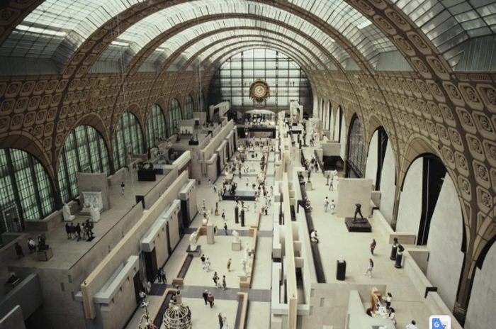 1991년 6월, 프랑스 파리 오르세 미술관 홀 위에서 바라본 풍경. (사진: Barbara Alper/Getty Images)