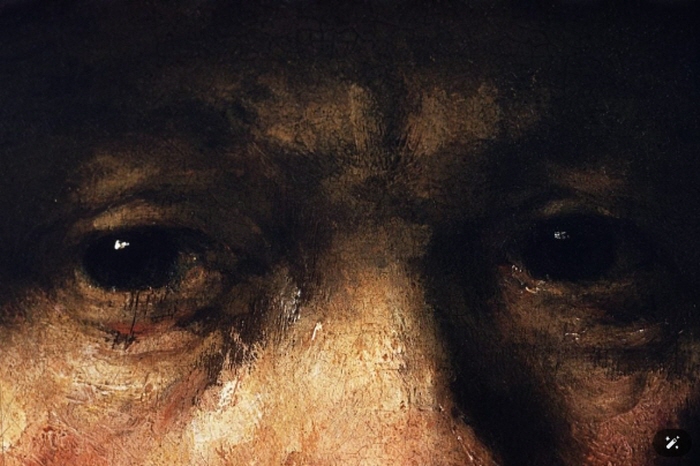  Rembrandt Harmensz van Rijn의 자화상 세부 사항. (사진 제공: Francis G. Mayer/Corbis/VCG via Getty Images)