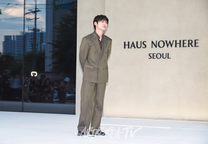 '하우스 노웨어 서울(HAUS NOWHERE SEOUL)' 포토월(사카구치 켄타로) 2025.09.03 사진 ⓒ아트코리아방송 이용선 기자​