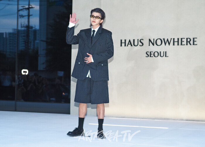 '하우스 노웨어 서울(HAUS NOWHERE SEOUL)' 포토월(차이 쉬쿤) 2025.09.03 사진 ⓒ아트코리아방송 이용선 기자​