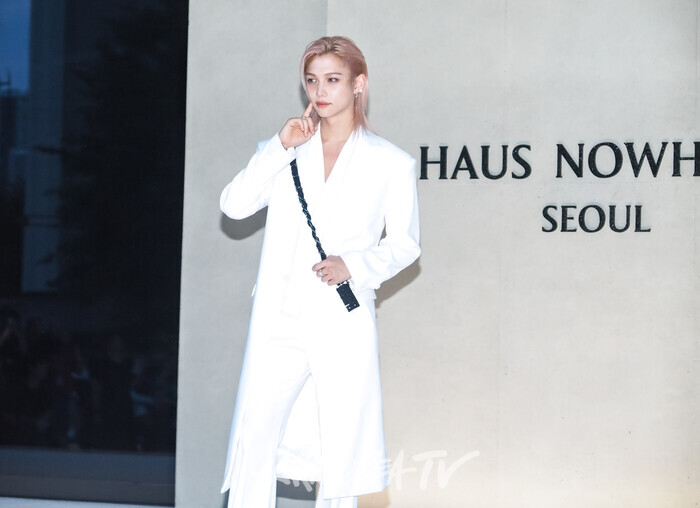 '하우스 노웨어 서울(HAUS NOWHERE SEOUL)' 포토월(스트레이 키즈 필릭스) 2025.09.03 사진 ⓒ아트코리아방송 이용선 기자​