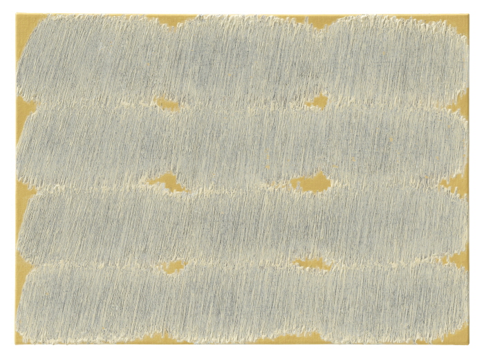 [Johyun Gallery] Park Seo-Bo, Ecriture No. 200128, 2020, Pencil + Acrylic, Oil on Canvas, 40 x 55cm