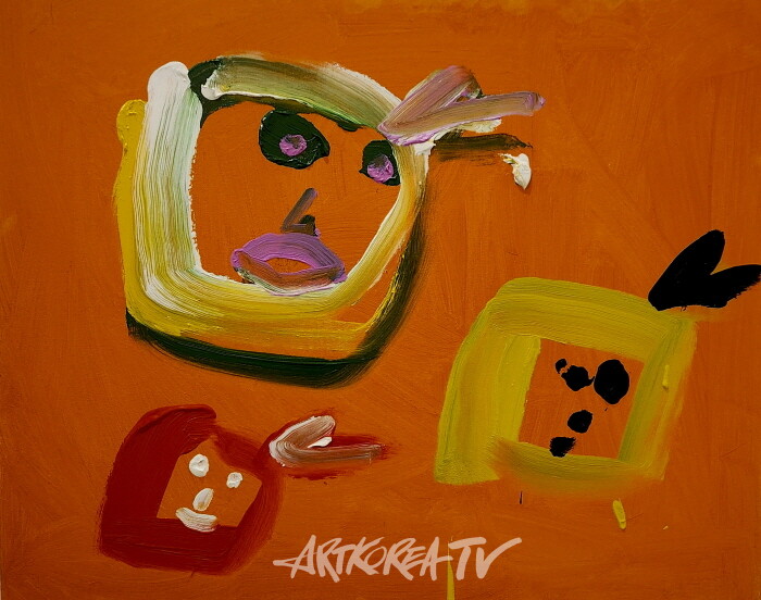 Nam June Paik-백남준 Untitled (Painting), 2005 Oil on canvas-캔버스에 유화 61 x 76.2 cm-사진촬영 김한정 기자-사진촬영 김한정 기자