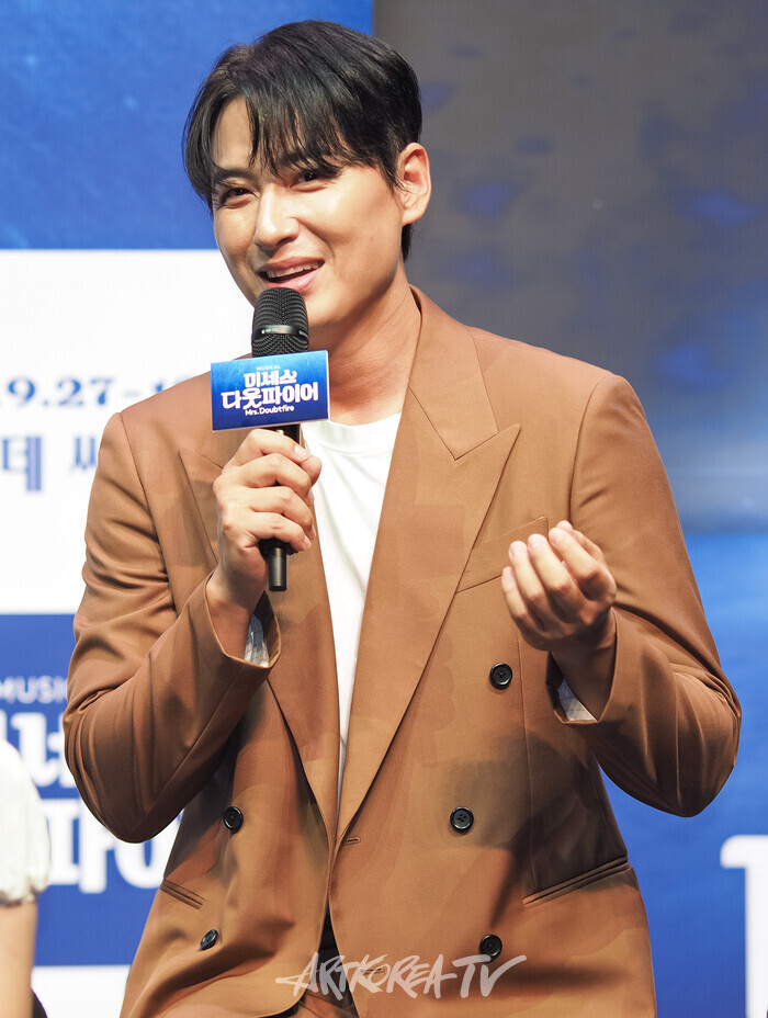 뮤지컬 '미세스 다웃파이어' 제작발표회(스튜어트 역 이지훈). 2025.09.02 사진 ⓒ아트코리아방송 이용선 기자​