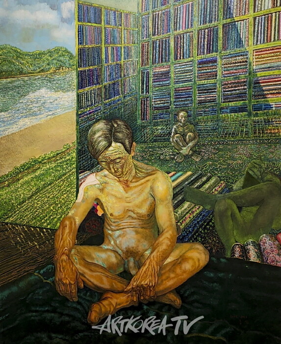 가나화랑-임동식-Silk Dealer Mr, Wang-Spring 2008-2016 Oil on canvas 162.2-130.3cm (2)-사진촬영 김한정 기자