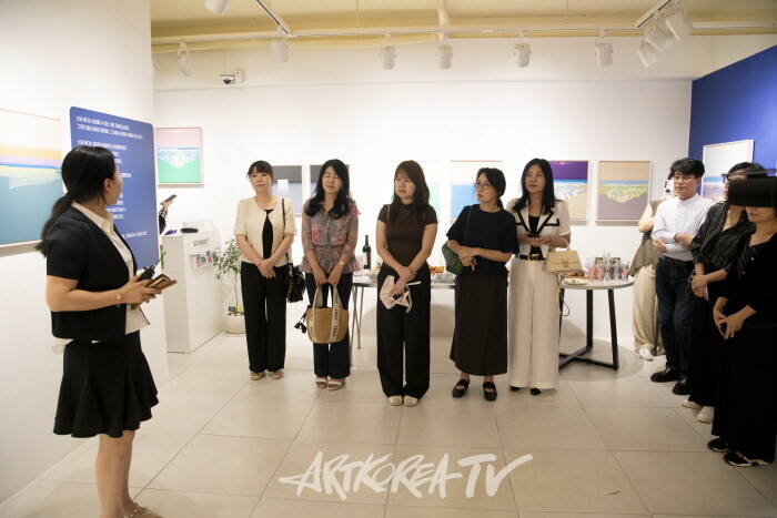 비채아트뮤지엄-이기숙·전봉열 특별초대전 개막행사 ‘내 안의 산과 바다’-사진촬영 김한정 기자