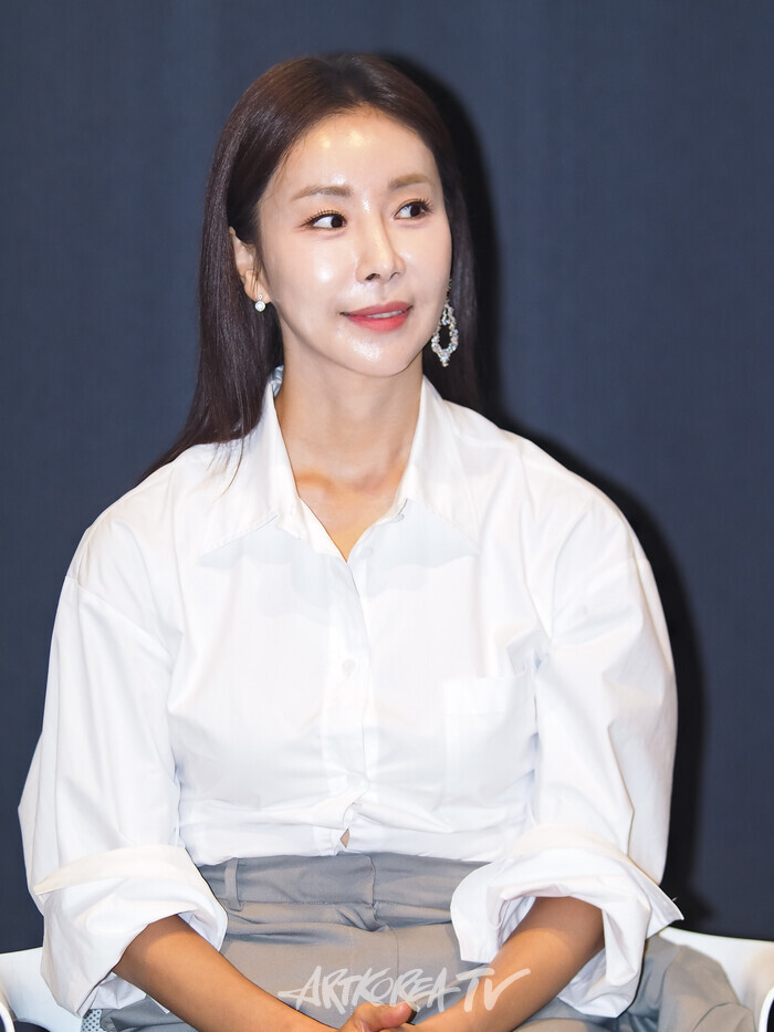 연극 '욕망이라는 이름의 전차' 제작발표회(블랑쉬 드모아 역 한다감). 2025.09.16 사진 ⓒ아트코리아방송 이용선 기자