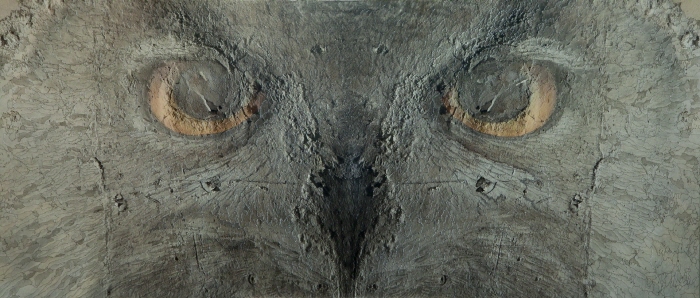 성상은, Owl, 2013, pigment print, acrylic, pen on panel, varnish 80x184cm-사진제공 제주갤러리