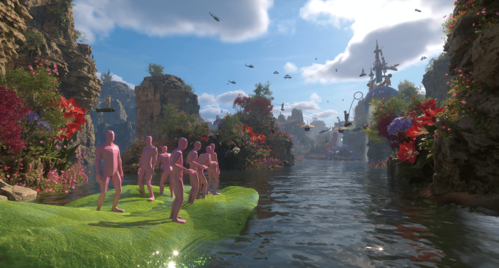 이이남 Lee Lee Nam, 꿈속의 광주 Gwangju in Dream, 2023, Immersive Video, 14_52_(이미지 제공 _ 토퍼스 스튜디오)