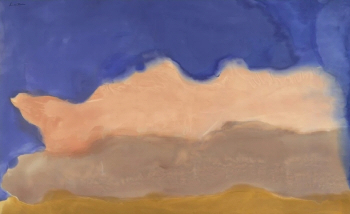 헬렌 프랭컨탈러, 문타이드(1968).헬렌 프랭컨탈러 재단, 뉴욕© 2025 헬렌 프랭컨탈러 재단 / 예술가 권리 협회(ARS), 뉴욕. 헬렌 프랭컨탈러 재단 제공