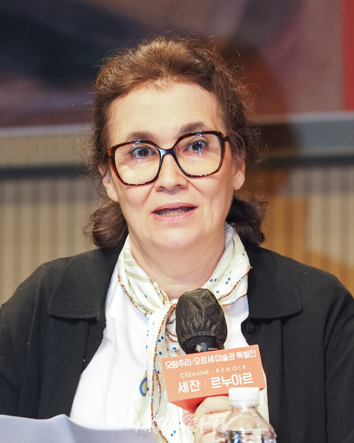 '오랑주리 - 오르세 미술관 특별전 : 세잔, 르누아르' 기자간담회(스테파니 드 브라방데 오르세 미술관 국제전시 총괄) 2025.09.19 사진 ⓒ아트코리아방송 이용선 기자