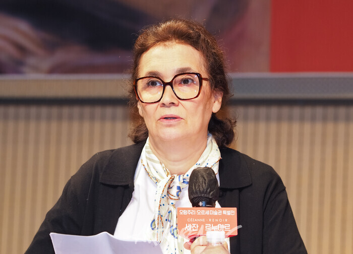'오랑주리 - 오르세 미술관 특별전 : 세잔, 르누아르' 기자간담회(스테파니 드 브라방데 오르세 미술관 국제전시 총괄) 2025.09.19 사진 ⓒ아트코리아방송 이용선 기자