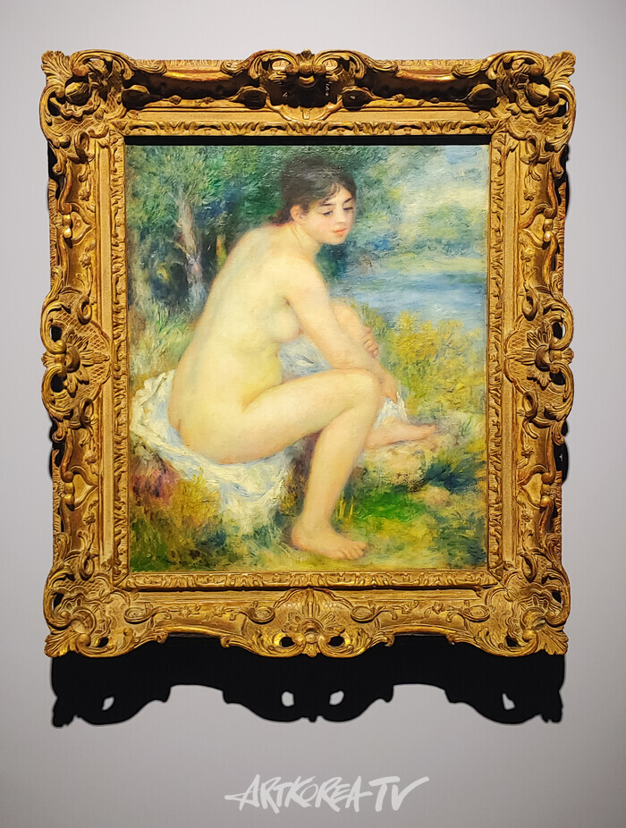 '오랑주리 - 오르세 미술관 특별전 : 세잔, 르누아르' 기자간담회(피에르 오귀스트 르누아르-풍경 속 여인의 누드, 1883)  2025.09.19 사진 ⓒ아트코리아방송 이용선 기자