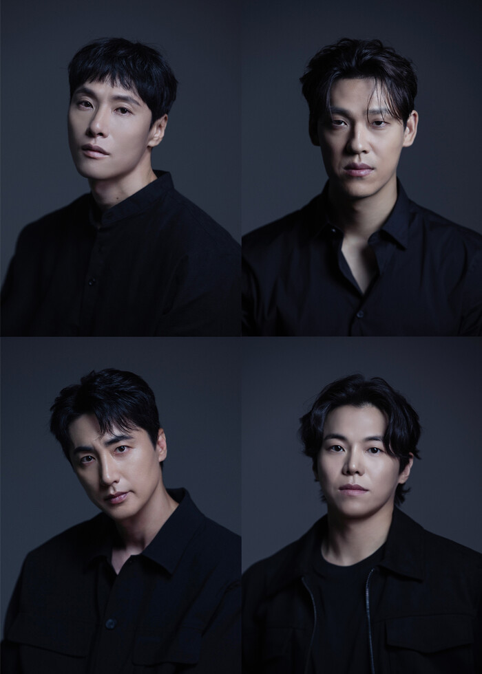 연극 '타지마할의 근위병' 프로필 이미지(김동원, 최재림, 이승주, 박은석). 제공 해븐프로덕션