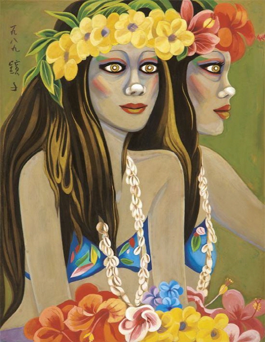 천경자, 막은 내리고, 1989, 종이에 채색, 41x31.5cm, 개인소장-사진제공 서울미술관