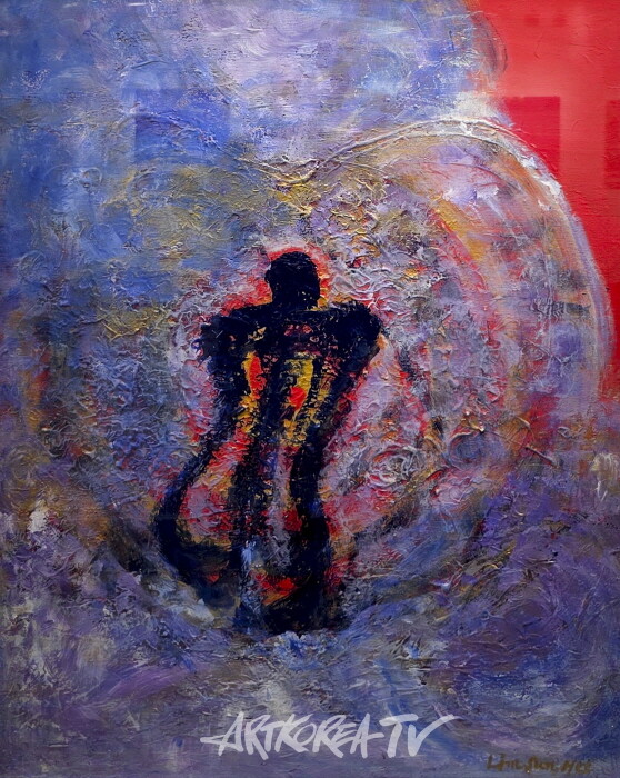 임선희-상념과 사랑 2025 acrylic on canvas 90.9-72.7 -사진촬영 김한정 기자