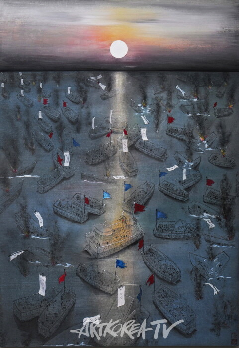 서미숙-노량해전 90-130cm-사진 김한정 기자