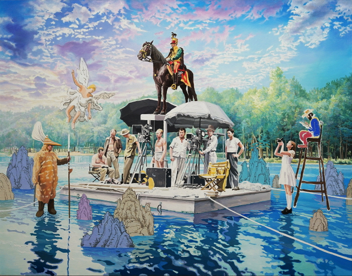 윤상윤 Yoon Sangyoon, Eye on You, 2025, oil on canvas, 91x116cm-사진제공 아뜰리에 아키